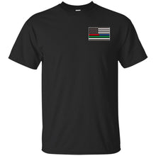 Unity Flag front, Jeeps Against Veteran Suicide back G200 Gildan Ultra Cotton T-Shirt