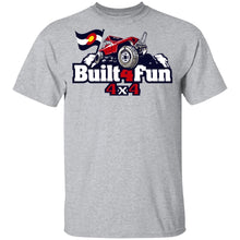 Built4Fun red G500B Gildan Youth 5.3 oz 100% Cotton T-Shirt