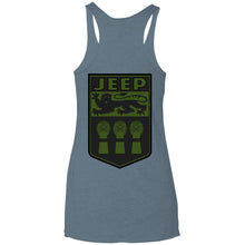 JSK_ Dark Star 2-sided print NL6733 Next Level Ladies' Triblend Racerback Tank