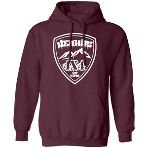 Heights 4x4 crest white logo G185 Gildan Pullover Hoodie 8 oz.