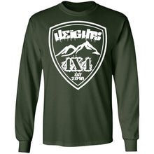 Heights 4x4 crest white logo G240 Gildan LS Ultra Cotton T-Shirt