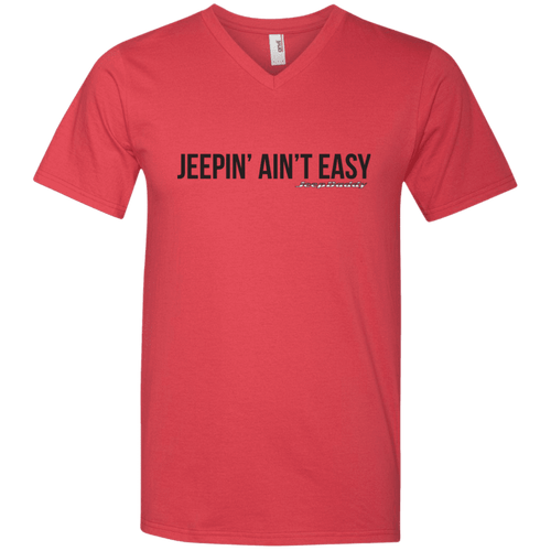 JeepDaddy Jeepin' Ain't Easy V-Neck T-Shirt