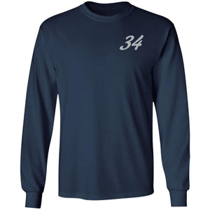 Yeti Motorsports logo 2-sided print G240 Gildan LS Ultra Cotton T-Shirt