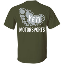 Yeti Motorsports logo 2-sided print G500 Gildan 5.3 oz. T-Shirt