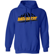 John's 4x4 BADASSERY Mountains 2-sided print G185 Gildan Pullover Hoodie 8 oz.
