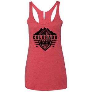 Colorado Combat Jeepers NL6733 Next Level Ladies' Triblend Racerback Tank