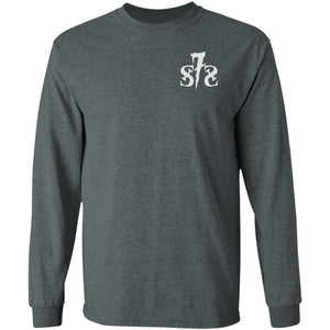 S7S white logo You Can't Wheel With Us 2-sided print G240 LS Ultra Cotton T-Shirt