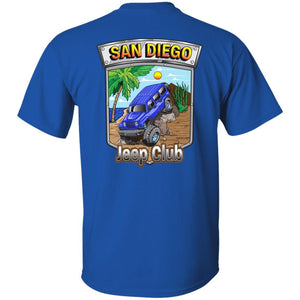 San Diego jeep club 2-sided print 2-sided print G500B Gildan Youth 5.3 oz 100% Cotton T-Shirt