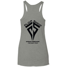 Flop Shop 2-sided print NL6733 Next Level Ladies' Triblend Racerback Tank