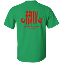 ASJC 2-sided print with Freedom flag on back G200B Gildan Youth Ultra Cotton T-Shirt