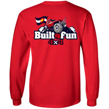 Built4Fun red 2-sided print G240 Gildan LS Ultra Cotton T-Shirt