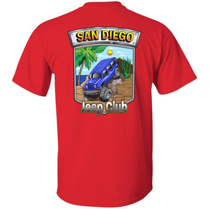 San Diego jeep club 2-sided print 2-sided print G500B Gildan Youth 5.3 oz 100% Cotton T-Shirt