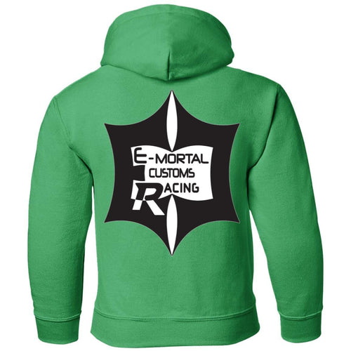 E-Mortal Racing 2-sided print G185B Gildan Youth Pullover Hoodie