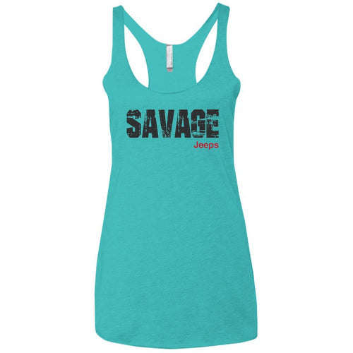 Savage Jeeps NL6733 Next Level Ladies' Triblend Racerback Tank