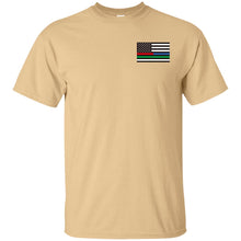 Unity Flag front & Jeeps Against Veteran Suicide back G200 Gildan Ultra Cotton T-Shirt