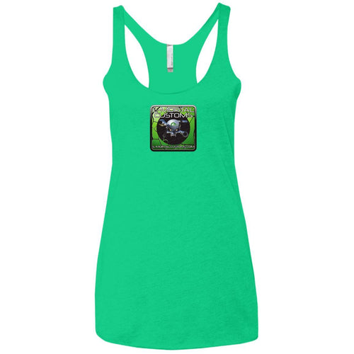 E-Mortal 2-sided print NL6733 Next Level Ladies' Triblend Racerback Tank