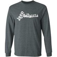 Jeep Alberta white logo G240 Gildan LS Ultra Cotton T-Shirt