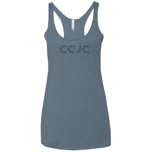 CCJC 2-sided print NL6733 Next Level Ladies' Triblend Racerback Tank