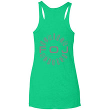 FOJ 2-sided print NL6733 Next Level Ladies' Triblend Racerback Tank