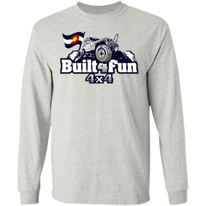 Built4Fun grey G240 Gildan LS Ultra Cotton T-Shirt