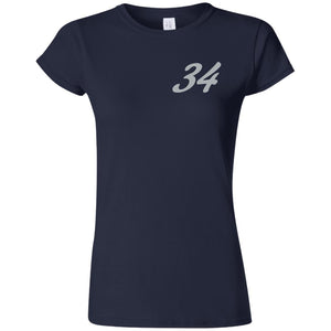 Yeti Motorsports logo 2-sided print G640L Gildan Softstyle Ladies' Fitted T-Shirt