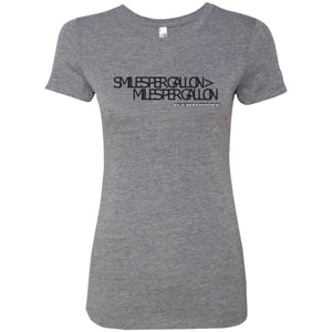 JeepDaddy Smiles Per Gallon > Miles Per Gallon Ladies' Triblend T-Shirt