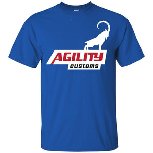 Agility Customs white logo G200B Gildan Youth Ultra Cotton T-Shirt