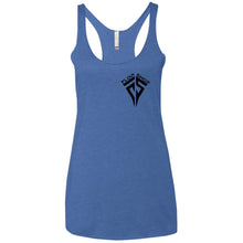 Flop Shop 2-sided print NL6733 Next Level Ladies' Triblend Racerback Tank