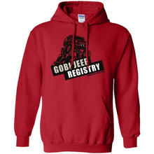 Gobi Jeep Registry Logo G185 Gildan Pullover Hoodie 8 oz.