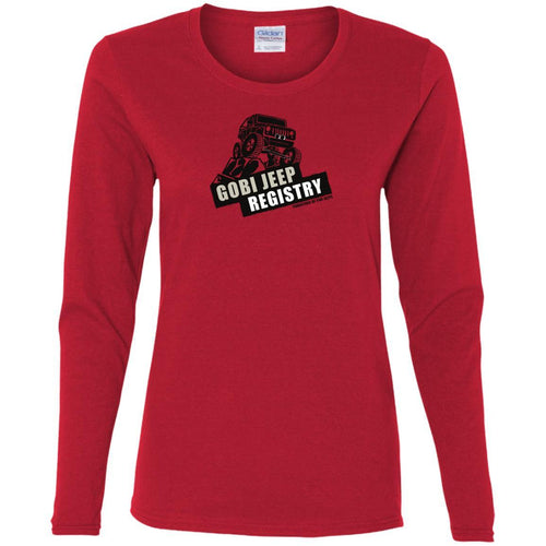 Gobi Jeep Registry G540L Gildan Ladies' Cotton LS T-Shirt