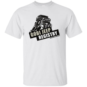 Gobi Jeep Registry Logo G200B Gildan Youth Ultra Cotton T-Shirt