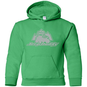 JeepDaddy (grey logo) G185B Gildan Youth Pullover Hoodie