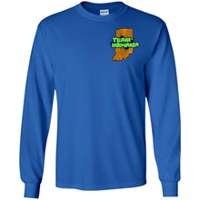 B&BM Team Indiana front 2-sided print G240B Gildan Youth LS T-Shirt