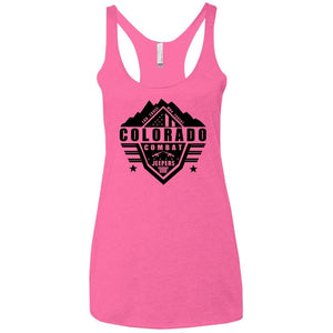 Colorado Combat Jeepers NL6733 Next Level Ladies' Triblend Racerback Tank