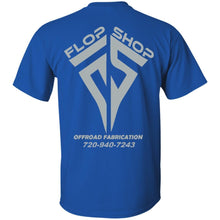 Flop Shop gray logo 2-sided print G200 Gildan Ultra Cotton T-Shirt