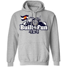 Built4Fun grey G185 Gildan Pullover Hoodie 8 oz.