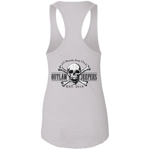 Outlaw Jeepers 2-sided print NL1533 Ladies Ideal Racerback Tank