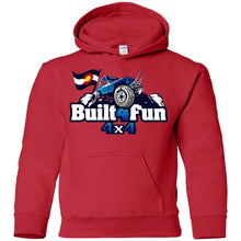 Built4Fun blue G185B Gildan Youth Pullover Hoodie