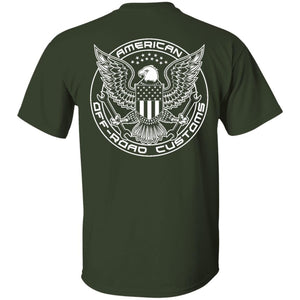 American Offroad Customs Horizontal white 2-sided print G500 5.3 oz. T-Shirt