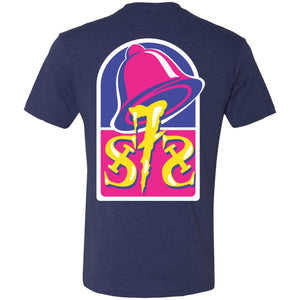 S7S white logo Taco 2-sided print NL6010 Men's Triblend T-Shirt