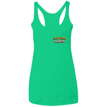 San Diego jeep club 2-sided print L6733 Next Level Ladies' Triblend Racerback Tank