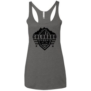 Colorado Combat Jeepers NL6733 Next Level Ladies' Triblend Racerback Tank