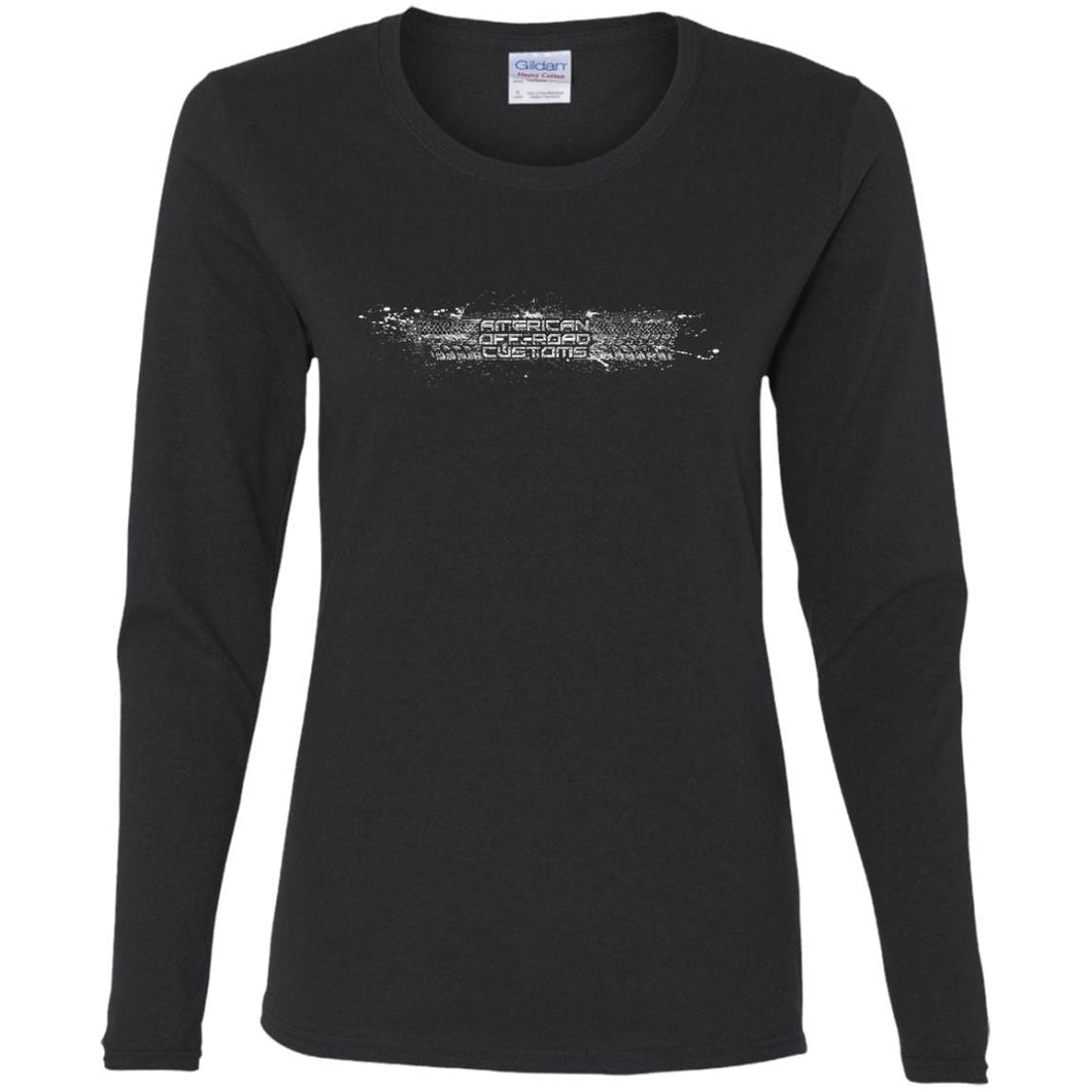 AmericanOffroadCustoms Horizontal white G540L Ladies' Cotton LS T-Shirt
