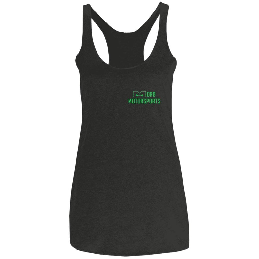 Moab Motorsports Trailmater 2-sided print NL6733 Next Level Ladies' Triblend Racerback Tank