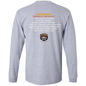 John's 4x4 BADASSERY 2-sided print G240 Gildan LS Ultra Cotton T-Shirt