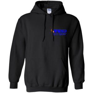 WWSD 2-sided w/ Team Indiana back G185 Gildan Pullover Hoodie 8 oz.