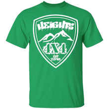 Heights 4x4 crest white logo G500B Gildan Youth 5.3 oz 100% Cotton T-Shirt