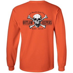 Outlaw Jeepers 2-sided print G240 LS Ultra Cotton T-Shirt