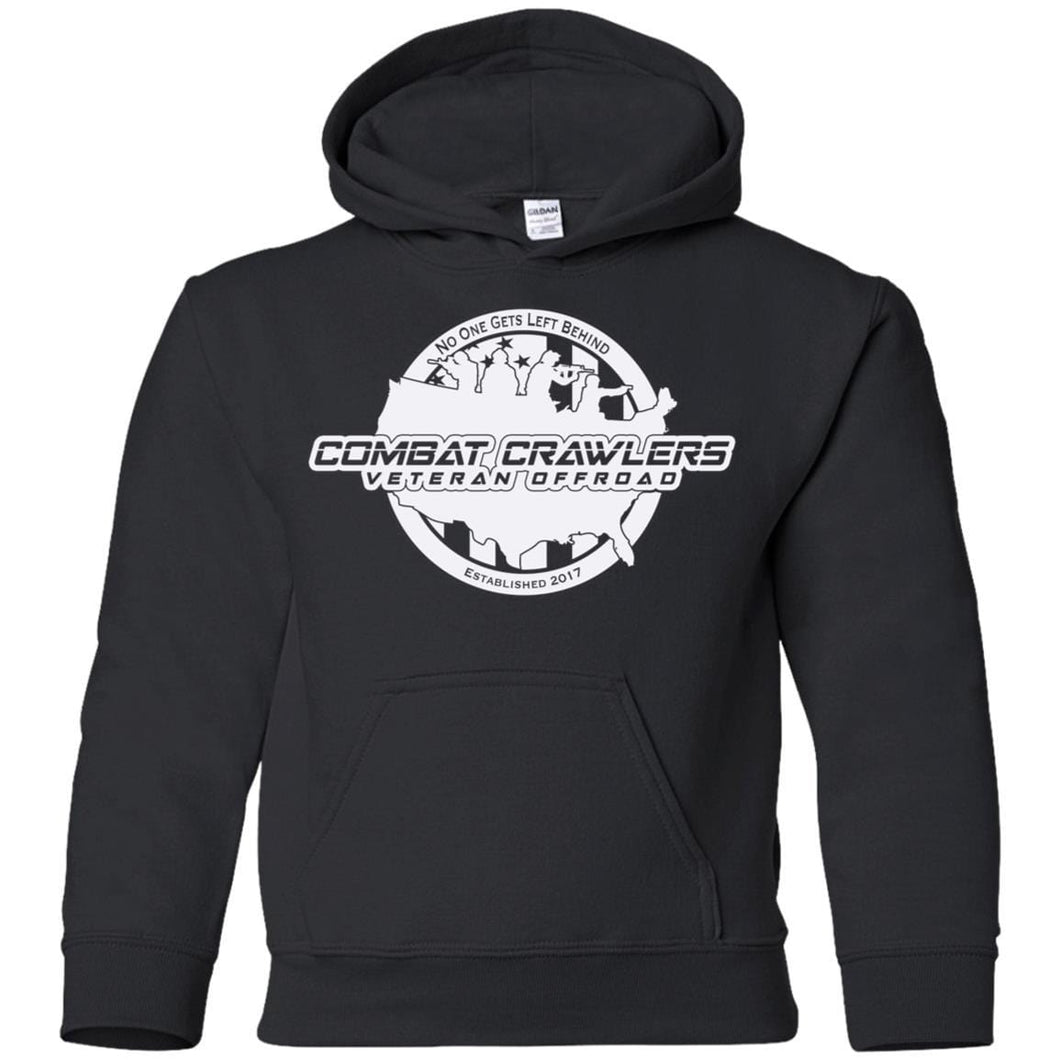 CCVOA white logo G185B Gildan Youth Pullover Hoodie
