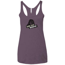 Gobi Jeep Registry Logo NL6733 Next Level Ladies' Triblend Racerback Tank